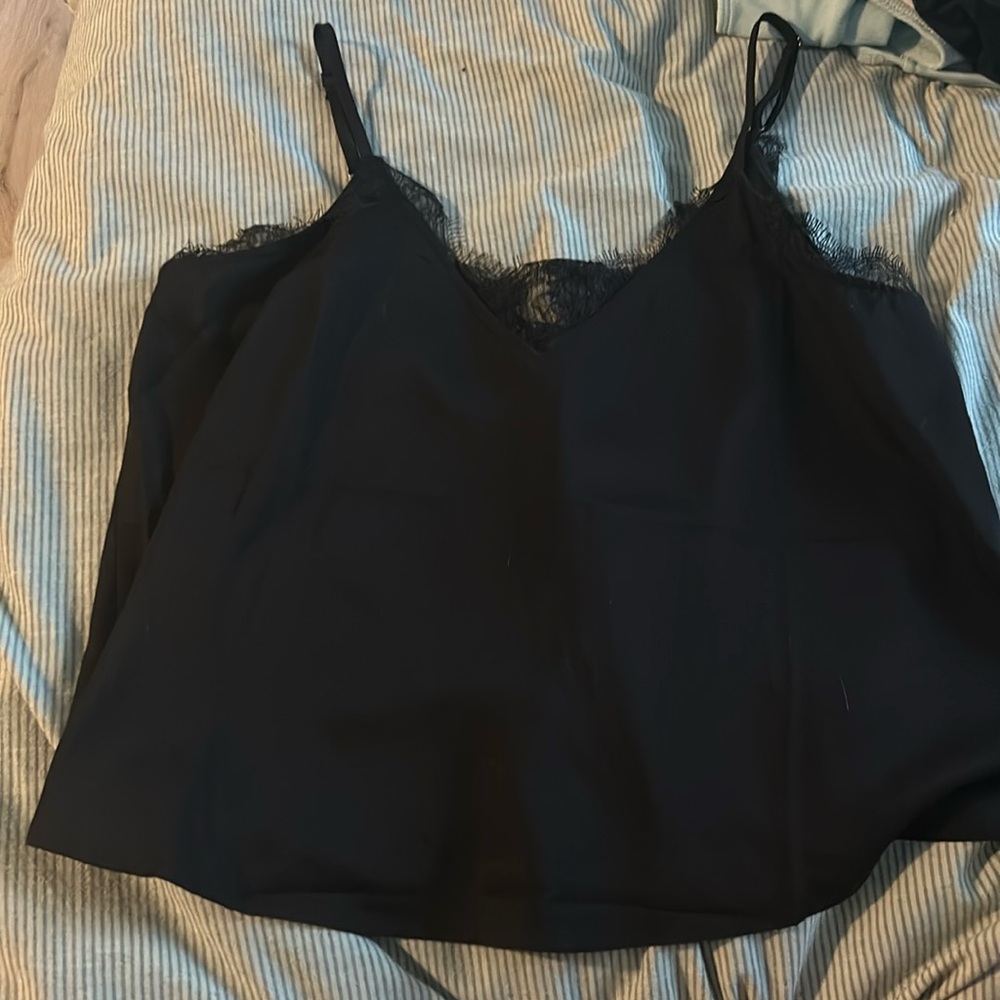 Black tank top